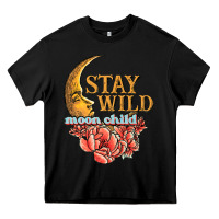 Black stay wild moon child Heavy Core Tee - JahusDesignShop