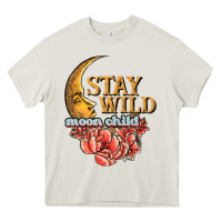 Cream stay wild moon child Heavy Core Tee - JahusDesignShop