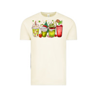 Vintage Arctic Christmas characters coffee cups Vintage Tee - MaliasSmallBusiness