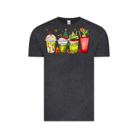 Vintage Black Christmas characters coffee cups Vintage Tee - MaliasSmallBusiness