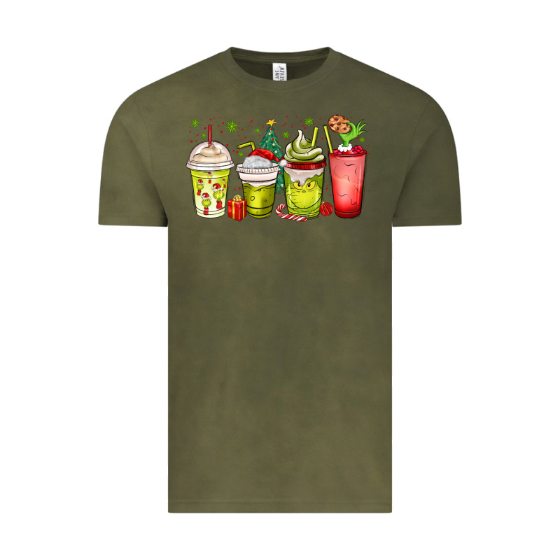 Christmas Characters Coffee Cups Vintage Tee by MaliasSmallBusiness | Teevron