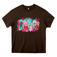 Chocolate Brown breast cancer  coffee cups Heavy Core Tee - AdoDesignShop