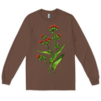 Chestnut Tassel Flower Illustrations Long Sleeve Tee - LillyAllenDesigns