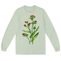 Matcha Tassel Flower Illustrations Long Sleeve Tee - LillyAllenDesigns