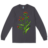 Smoke Tassel Flower Illustrations Long Sleeve Tee - LillyAllenDesigns