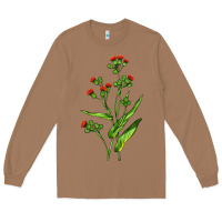 Toasted Coconut Tassel Flower Illustrations Long Sleeve Tee - LillyAllenDesigns