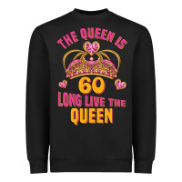 Black the queen is 60 long live the queen Heavyweight Sweatshirt - Jasminsmagicworld