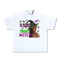 White 100 that witch Urban Heavy Tee - NancyCooperArtShop