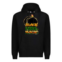 Black Black magic girl Premium Hoodie - HowdyJamesFarm