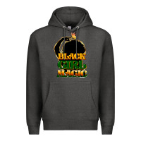 Charcoal Heather Black magic girl Premium Hoodie - HowdyJamesFarm