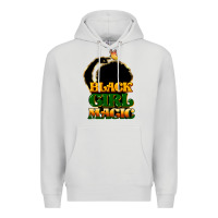 Dove Grey Black magic girl Premium Hoodie - HowdyJamesFarm