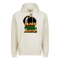Oatmeal Heather Black magic girl Premium Hoodie - HowdyJamesFarm