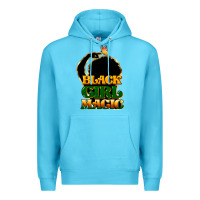 Ocean Blue Black magic girl Premium Hoodie - HowdyJamesFarm