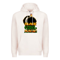 Pale Pink Black magic girl Premium Hoodie - HowdyJamesFarm