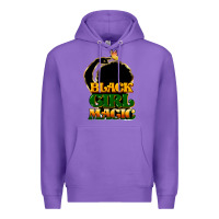 Purple Black magic girl Premium Hoodie - HowdyJamesFarm