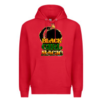 Red Black magic girl Premium Hoodie - HowdyJamesFarm