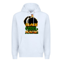White Black magic girl Premium Hoodie - HowdyJamesFarm