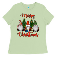 Matcha Merry Christmas Gnomes Ladies Tee - RanaPortraitStore