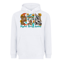 White physical therapy assistant olivia Heavyweight Hoodie - OliviaCreatesArt