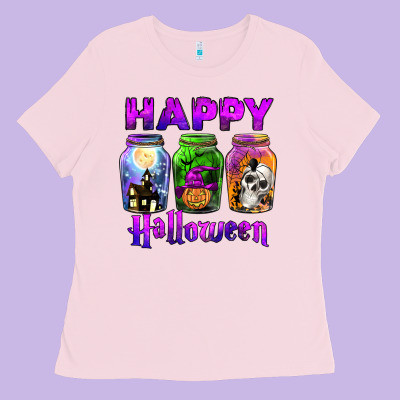 Happy Halloween Ladies Tee Designed By Jahusdesignshop