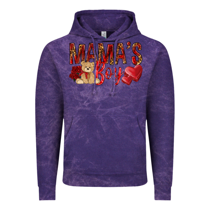 Mamas Boy With Leopard Vintage Hoodie by NancyCooperArtShop | Teevron