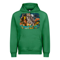 Emerald Happy Fall Y'all Owl Urban Hoodie - LillyAllenDesigns