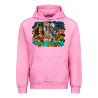 Fuchsia Pink Happy Fall Y'all Owl Urban Hoodie - LillyAllenDesigns