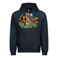 Navy Happy Fall Y'all Owl Urban Hoodie - LillyAllenDesigns