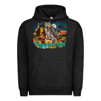 Pigment Black Happy Fall Y'all Owl Urban Hoodie - LillyAllenDesigns