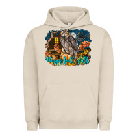 Pigment French Oak Happy Fall Y'all Owl Urban Hoodie - LillyAllenDesigns