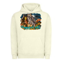 Pigment Pistachio Happy Fall Y'all Owl Urban Hoodie - LillyAllenDesigns