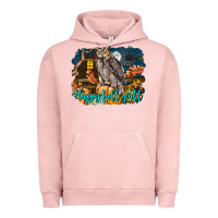 Pigment Salmon Happy Fall Y'all Owl Urban Hoodie - LillyAllenDesigns
