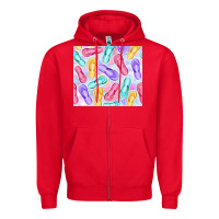 Red flip flops with leopard Zipper Hoodie - TumblerDesignByShophia