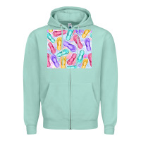 Seafoam flip flops with leopard Zipper Hoodie - TumblerDesignByShophia