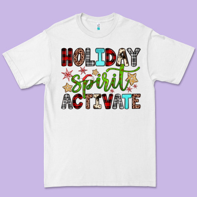 Holiday Spirit Activate Premium Tee Designed By Jahusdesignshop