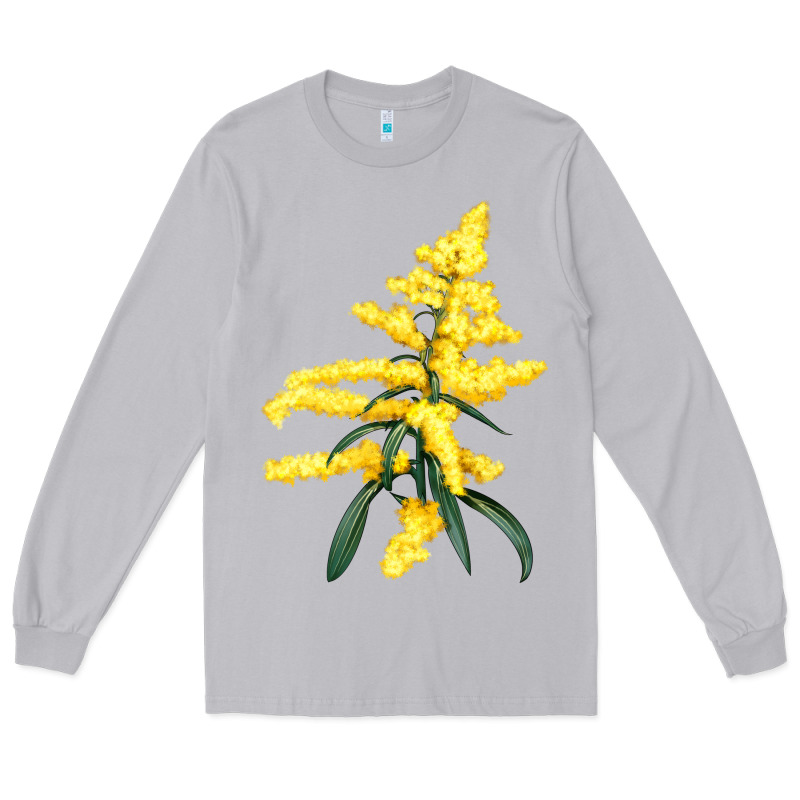 Botanical Goldenrod Illustrations Long Sleeve Tee by LillyAllenDesigns | Teevron