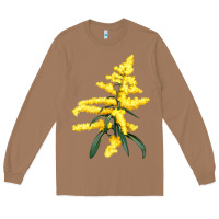 Toasted Coconut Botanical Goldenrod Illustrations Long Sleeve Tee - LillyAllenDesigns