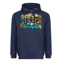 Navy speech therapist Heavyweight Hoodie - OliviaCreatesArt