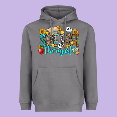 Speech Therapist Heavyweight Hoodie Designed By Oliviacreatesart