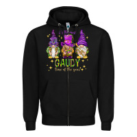 Black It's the most gaudy time of the year Zipper Hoodie - HowdyJamesFarm