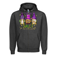 Charcoal Heather It's the most gaudy time of the year Zipper Hoodie - HowdyJamesFarm