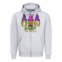 Heather Grey It's the most gaudy time of the year Zipper Hoodie - HowdyJamesFarm