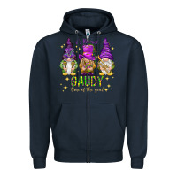 Navy It's the most gaudy time of the year Zipper Hoodie - HowdyJamesFarm