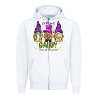 White It's the most gaudy time of the year Zipper Hoodie - HowdyJamesFarm
