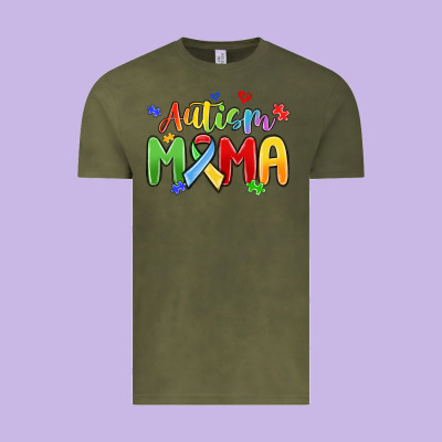 Autism Mama Vintage Tee Designed By Maliassmallbusiness