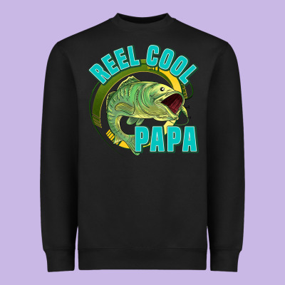 Reel Cool Papa Heavyweight Sweatshirt Designed By Jasminsmagicworld
