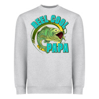 Heather Grey reel cool papa Heavyweight Sweatshirt - Jasminsmagicworld