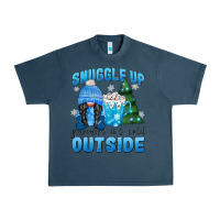 Midnight Navy snuggle up gnomies it's cold outside Urban Heavy Tee - MaliasSmallBusiness