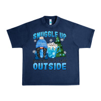 Navy snuggle up gnomies it's cold outside Urban Heavy Tee - MaliasSmallBusiness