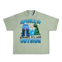 Oil Green snuggle up gnomies it's cold outside Urban Heavy Tee - MaliasSmallBusiness